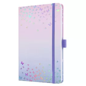   SIGEL Naptár, A5, heti, 2026, kemény borító, SIGEL "Jolie", Butterfly Confetti Candy