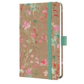   SIGEL Naptár, A6, heti, 2026, kemény borító, SIGEL "Jolie", Green Floral Serenity