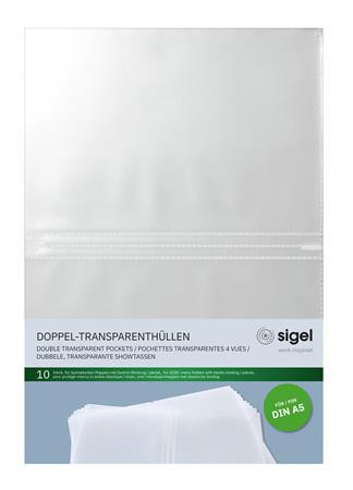SIGEL Étlaptartó betét, A5, SIGEL, áttetsző