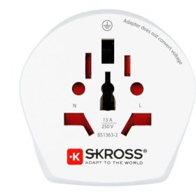   SKROSS Adapter, Ausztráliába, Kínába, Európába utazóknak, földelt, SKROSS