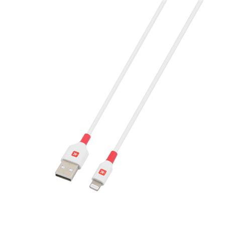 SKROSS Töltőkábel, USB-A/Lightning (Apple),  2m, SKROSS, fehér