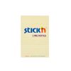 STICK N Öntapadó jegyzettömb, vonalas, 152x101 mm, 100 lap, STICK N, pasztellsárga