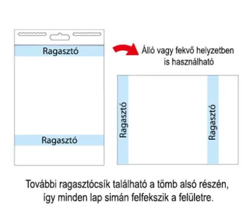STICK N Öntapadó flipchartpapír, 76,2x63,5 cm, 2x30 lap, STICK N, fehér