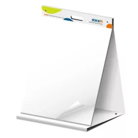  STICK N Asztali flipchart tömb, öntapadó, 584x508 mm, 20 lap, STICK N, fehér