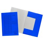   Iratgyűjtő pólyás dosszié okmánytartó karton A4 230gr kék