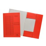   Iratgyűjtő pólyás dosszié okmánytartó karton A4 230gr piros