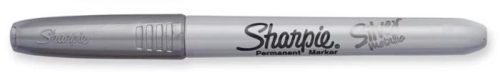 SHARPIE Alkoholos marker, 1,4 mm, kúpos, SHARPIE "Metallic", ezüst