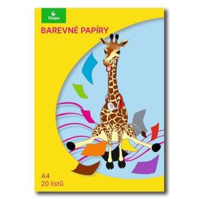   STEPA Színes papír,  A4, 80g, 2x10 lap  STEPA, vegyes színek