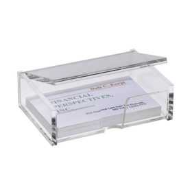   SIGEL Névjegytartó doboz, műanyag, 80 db, SIGEL, víztiszta