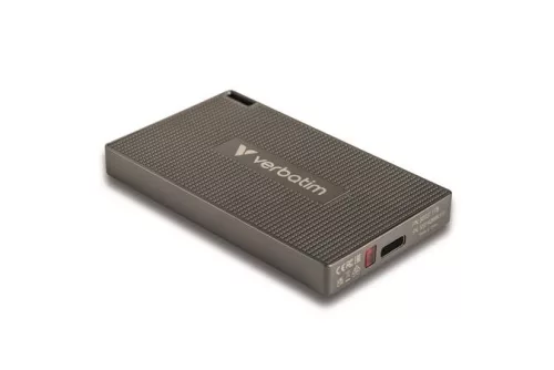 VERBATIM SSD (külső memória) 1TB, USB-C 3.2 Gen2, VERBATIM "Metal Mini SSD", fekete