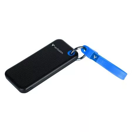 VERBATIM SSD (külső memória) 1TB, USB 3.2 Gen2, VERBATIM "Pocket SSD", fekete/kék