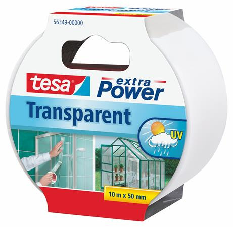 TESA Ragasztószalag, javító, 50 mm x 10 m, TESA, "Extra Power Transparent", átlátszó