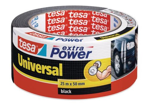 TESA Ragasztószalag, 50 mm x 25 m, TESA "extra Power", fekete