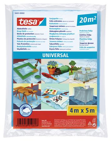 TESA Takarófólia, lépésálló, 5 m x 4 m, TESA "Universal"