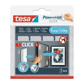   TESA Akasztó, öntapadó, M méret, TESA "Powerstrips CLICK"