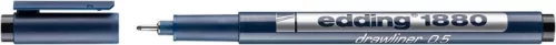 EDDING Tusfilc, 0,5 mm, EDDING "1880", fekete