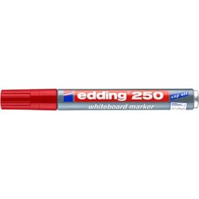   EDDING Tábla- és flipchart marker, 1-3 mm, kúpos, EDDING "250", piros