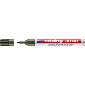   EDDING Alkoholos marker, 1,5-3 mm, kúpos, EDDING "3000", olívazöld