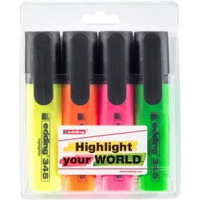   EDDING Szövegkiemelő készlet, 2-5 mm, EDDING "345", 4 külnböző szín