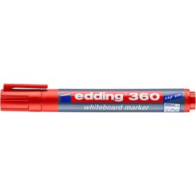   EDDING Tábla- és flipchart marker, 1,5-3 mm, kúpos, EDDING "360", piros