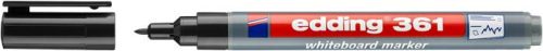EDDING Tábla- és flipchart marker, kúpos, 1 mm, EDDING "361", fekete