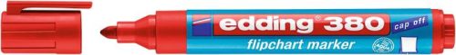 EDDING Flipchart marker, 1,5-3 mm, kúpos, EDDING "380", piros