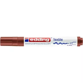   EDDING Textilmarker, 2-3 mm, kúpos, EDDING "4500", barna