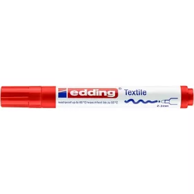   EDDING Textilmarker, 2-3 mm, kúpos, EDDING "4500", piros