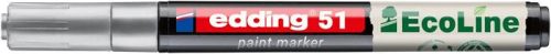 EDDING Lakkmarker, 1-2 mm, EDDING "51", ezüst