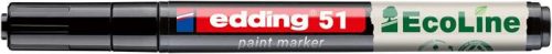 EDDING Lakkmarker, 1-2 mm, EDDING "51", fekete