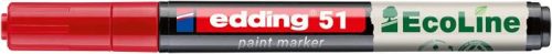 EDDING Lakkmarker, 1-2 mm, EDDING "51", piros