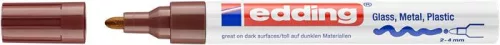 EDDING Lakkmarker, 2-4 mm, EDDING "750", barna