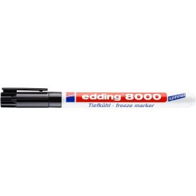  EDDING Alkoholos marker, 1 mm, kúpos, EDDING "8000 Freeze", fekete
