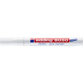   EDDING Gumijelölő marker, 2-4 mm, kúpos, EDDING "8050", fehér