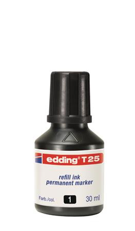 EDDING Utántöltő alkoholos markerhez, EDDING "T25", fekete