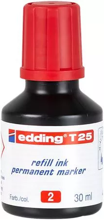 EDDING Utántöltő alkoholos markerhez, EDDING "T25", piros