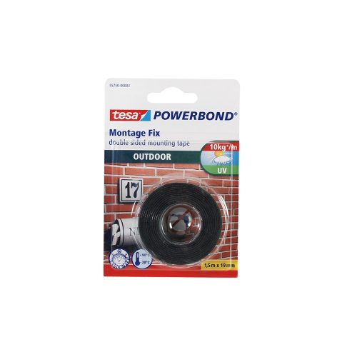 Ragasztószalag, rögzítőszalag, 19mmx1,5m UV álló Power Tesa