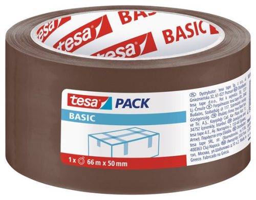 TESA Csomagolószalag, 50 mm x 66 m, TESA "Basic", barna