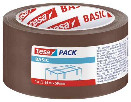 TESA Csomagolószalag, 50 mm x 66 m, TESA "Basic", barna