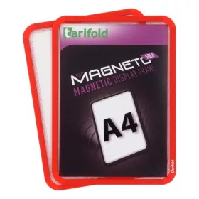   DJOIS Mágneses keret, A4, DJOIS "Magneto Solo", piros