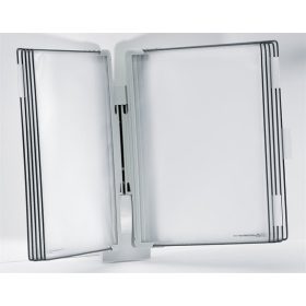   DJOIS Bemutatótábla tartó, fali, 10 db bemutatótáblával, DJOIS "Design", szürke