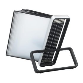   DJOIS Bemutatótábla tartó, asztali, A4, 10 db bemutatótáblával, DJOIS "Veo", ezüst-fekete