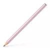 FABER-CASTELL Grafitceruza, B, háromszögletű, FABER-CASTELL "Sparkle Jumbo",  metál rózsaszín