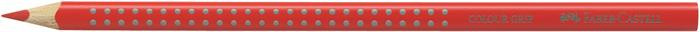 FABER-CASTELL Színes ceruza, háromszögletű, FABER-CASTELL "Grip 2001", piros