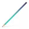 FABER-CASTELL Grafitceruza, B, háromszögletű, FABER-CASTELL "Flow", türkiz-kék