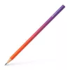 FABER-CASTELL Grafitceruza, B, háromszögletű, FABER-CASTELL "Flow", piros-lila