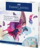 FABER-CASTELL Akvarell festékkészlet, tubusos, kiegészítőkkel, FABER-CASTELL "Creative Studio", 12 különböző szín