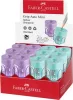 FABER-CASTELL Hegyező display, egylyukú, tartályos FABER-CASTELL "GRIP Auto Mini", vegyes pasztell színek