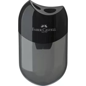   FABER-CASTELL Hegyező, kétlyukú, tartályos, FABER-CASTELL, fekete