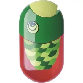   FABER-CASTELL Hegyező és radír, kétlyukú, tartályos, FABER-CASTELL, hal minta